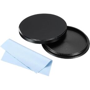 PATIKIL 77mm Lens Cap, Camera Lens Cap Cover Universal Lens Filter Stack Cap Front Metal Protective Case Cover with Cleaning Cloth for Photography Camera Filter