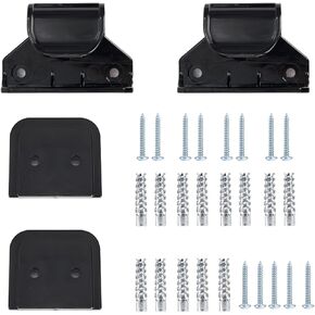 لينديا مجموعة قطع غيار لبوابة الاطفال القابلة للسحب باللون الاسود، مجموعة ادوات بوابة الكلاب القابلة للسحب، 2 دعامة، 2 مزلاج، 1 مجموعة من البراغي لبوابة الحيوانات الاليفة القابلة للسحب اسين in Kuwait