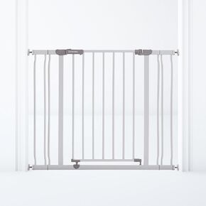 Dreambaby Ava Baby Safety Gate - Pressure Mounted Security Gate - Fits Opening from 29.5-33inch Wide & 30 Tall - with Double Locking Mechanism Feature - Grey - Model G2096BB