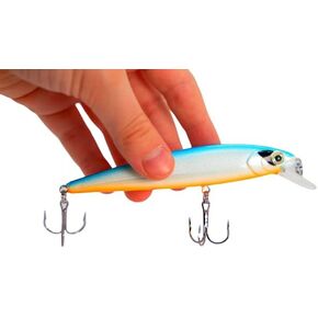 4" Major Minnow Floating Jerkbait Bass Fishing Lure Bait Life-Like Diving Deep Trout Shad in Kuwait