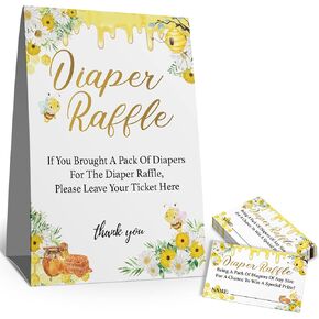 لافتة سحب الحفاضات، مجموعة ألعاب استحمام الطفل (علامة واحدة + 50 بطاقة تخمين)، زينة استحمام الطفل، بطاقة لعبة استحمام الطفل in Kuwait