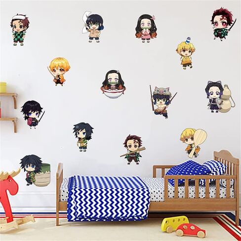 ملصق جداري من الرسوم المتحركة، ملصق جداري لغرفة النوم بخلفية كرتونية للأطفال، ملصق جداري ذاتي اللصق، ملصق لعبة فيديو لوازم حفلات أعياد الميلاد in Kuwait