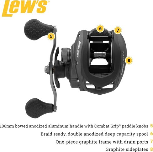 بكرة الطعم البكرة SuperDuty GX3 Speed Spool Baitcast من Lew's in Kuwait