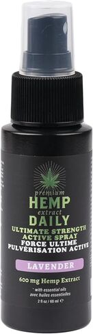 رذاذ نشط من Earthly Body Hemp Daily القوة القصوى | بخاخ القنب للعضلات والمفاصل والظهر والركبة بالزيوت العطرية | مكونات نباتية وعضوية | خشب الصندل، 2 أونصة سائلة in Kuwait