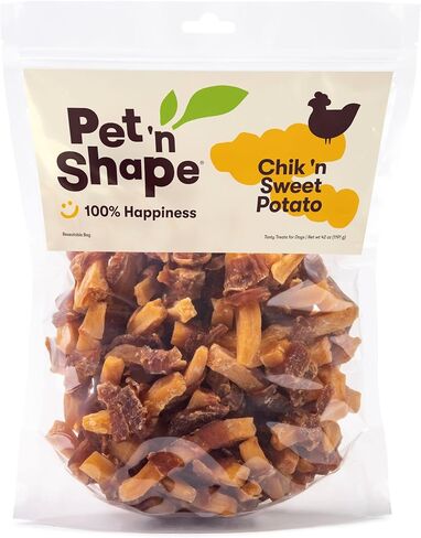 مضغ البطاطا الحلوة من Pet 'n Shape - بطاطس حلوة ملفوفة بالدجاج الطبيعي - 42 أونصة in Kuwait