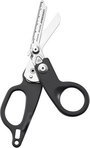 LEATHERMAN، مقصات طوارئ Raptor Response مع قاطع حلقي ومفتاح خزان الأكسجين، صنع في الولايات المتحدة الأمريكية، رمادي in Kuwait