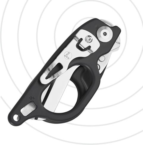 LEATHERMAN، مقصات طوارئ Raptor Response مع قاطع حلقي ومفتاح خزان الأكسجين، صنع في الولايات المتحدة الأمريكية، رمادي in Kuwait