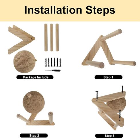 لعبة خدش الارانب لمستلزمات الارانب، كرة خدش من خشب السيزال الطبيعي للارانب الداخلية والشنشيلة والحيوانات الصغيرة، العاب النمس (مقاس M) in Kuwait