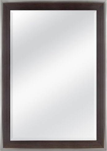 MCS Wall Mount 22x28 Inch Ridged Mirror, 27x33 Inch Overall Size, Silver (20580) in Saudi Arabia