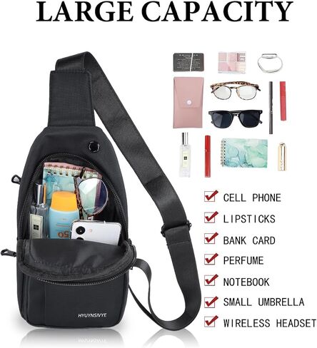 HYUYNSIVYE Sling Bag Crossbody Bag Small Backpack For Women Fanny Packs For Women Tactical Backpack Motorcycle Chest Bags Hiking Backpack in Kuwait