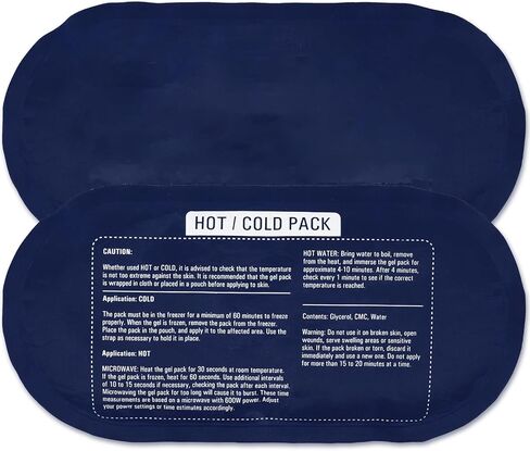 عبوات ثلج جل من Tutmyrea للإصابات قابلة لإعادة الاستخدام، عبوتان من عبوات ساخنة وباردة قابلة لإعادة الاستخدام، ضغط للركبة والرقبة والمعصم والكاحل، حزمة ثلج ناعمة للإصابات، وتخفيف الألم، وإعادة التأهيل، والعلاج المرن in Kuwait