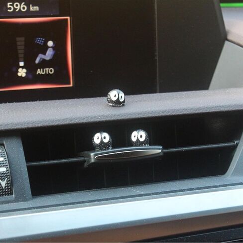 Refintural 20 Pcs Cute Soot Sprites Car Rearview Mirror Accessories - Funny Dashboard Decor for Cute Car Ornament Gifts and Interior Decors in Kuwait