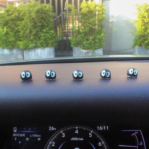 Refintural 20 Pcs Cute Soot Sprites Car Rearview Mirror Accessories - Funny Dashboard Decor for Cute Car Ornament Gifts and Interior Decors in Kuwait