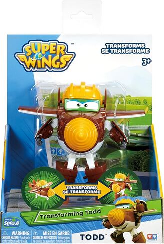 Super Wings -Transforming Todd Toy Figure | Plane | Bot | 5" Scale in Kuwait