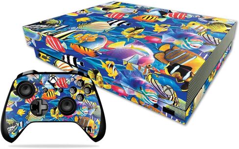 MightySkins Skin Compatible With Microsoft Xbox One X - Abstract Black | Protective, Durable, and Unique Vinyl Decal wrap cover | Easy To Apply, Remove, and Change Styles | Made in the USA in Saudi Arabia
