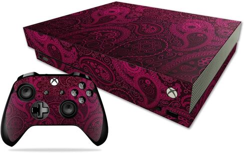 MightySkins Skin Compatible With Microsoft Xbox One X - Abstract Black | Protective, Durable, and Unique Vinyl Decal wrap cover | Easy To Apply, Remove, and Change Styles | Made in the USA in Saudi Arabia