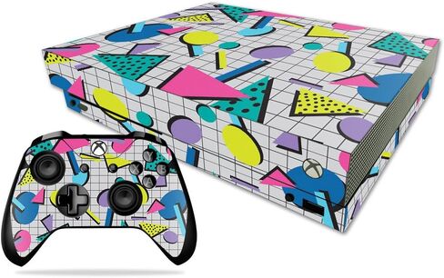 MightySkins Skin Compatible With Microsoft Xbox One X - Abstract Black | Protective, Durable, and Unique Vinyl Decal wrap cover | Easy To Apply, Remove, and Change Styles | Made in the USA in Saudi Arabia