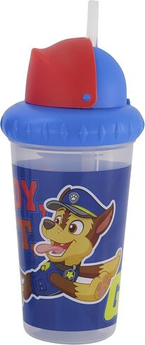 Nickelodeon Toddler Sippy Cups for Boys | 10 Ounce Paw Patrol Sippy Cup Pack of Two with Straw and Lid | Durable Blue Leak Proof Travel Water Bottle for Toddlers (Pack of 2) in Saudi Arabia