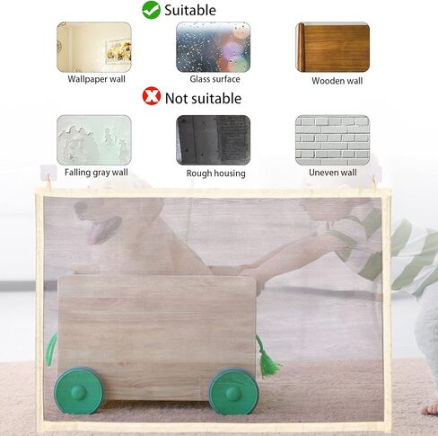 بوابة سحرية للكلاب، بوابة شبكية لحماية الحيوانات الاليفة، سياج امان محمول قابل للطي للحيوانات الاليفة، بوابات امان للاطفال تثبت في اي مكان لمدخل القاعة والسلالم in Kuwait