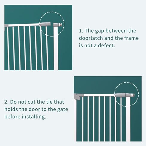 بوابة اطفال للسلالم بعرض 27.3 انش الى 46.5 انش، بوابة اطفال عريضة للغاية تثبت بالضغط تلقائيا للمداخل، بوابة للكلاب بطول 30.5 انش مع باب، تتضمن 3 وصلات (2.75 انش، 5.5 انش، 8.25 انش) in Kuwait