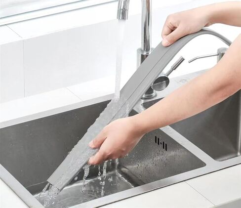 شريط إغلاق مفصل الباب - واقي مسودة الباب لأسفل الأبواب، شرائط عازلة للصوت والرياح قابلة للتعديل - تستخدم لمنع الهواء البارد والضوضاء والصوت والغبار والضوء والدخان والرائحة (بني) in Kuwait