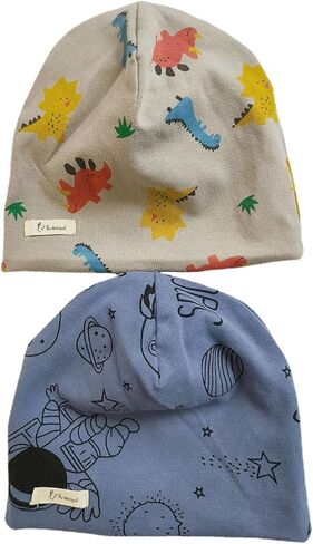 QIWENJUN قبعة أطفال للأولاد قبعات أطفال مترهلة للربيع على شكل جمجمة قبعات للأطفال الرضع بيني للأطفال من 6 متر إلى 3 طن in Kuwait