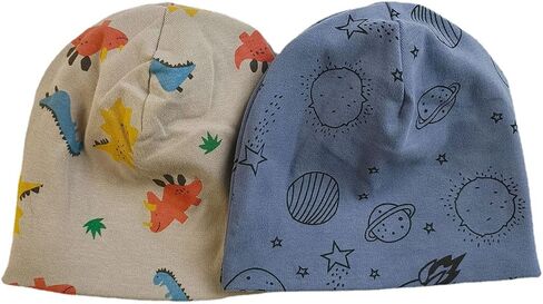 QIWENJUN قبعة أطفال للأولاد قبعات أطفال مترهلة للربيع على شكل جمجمة قبعات للأطفال الرضع بيني للأطفال من 6 متر إلى 3 طن in Kuwait