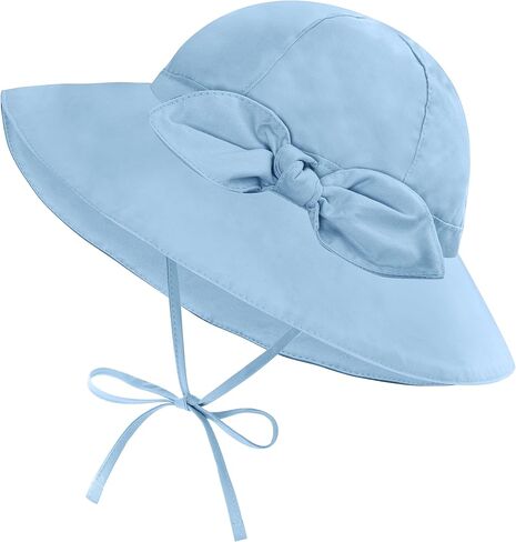 طفل قبعة الشمس UPF 50 + حماية طفل الصيف دلو القبعات بنين بنات شاطئ حمام سباحة اللعب Sunhat واسعة حافة قابل للتعديل قبعة طفل in Kuwait