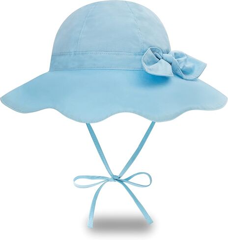 طفل قبعة الشمس UPF 50 + حماية طفل الصيف دلو القبعات بنين بنات شاطئ حمام سباحة اللعب Sunhat واسعة حافة قابل للتعديل قبعة طفل in Kuwait