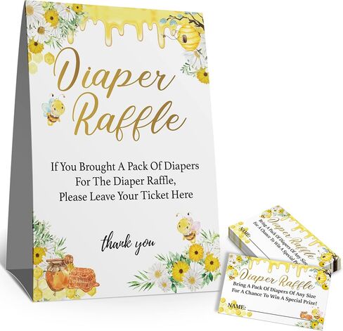 لافتة سحب الحفاضات، مجموعة ألعاب استحمام الطفل (علامة واحدة + 50 بطاقة تخمين)، زينة استحمام الطفل، بطاقة لعبة استحمام الطفل in Kuwait