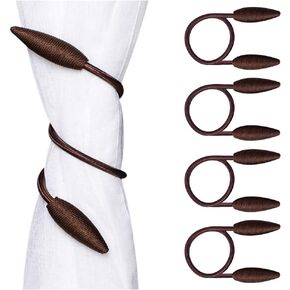 EleCharm 2-Pack Creative Curtain Tiebacks Random Modelling Curtain Holdbacks European Simple Type (Gold)