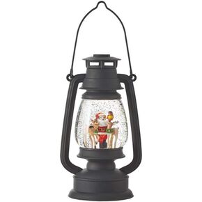 RAZ Imports 2021 Holiday Water Lanterns 10" Santa with Deer Lighted Water Lantern in Kuwait