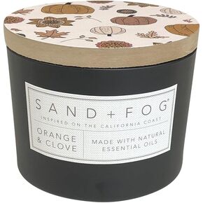 شمعة معطرة بالرمال والضباب - خشب الصندل والفانيليا - روائح وأحجام إضافية - فتيل خالٍ من الرصاص مصنوع من القطن بنسبة 100% - شموع فاخرة معطرة للهواء - ديكور منزلي مثالي - 12 أونصة in Kuwait