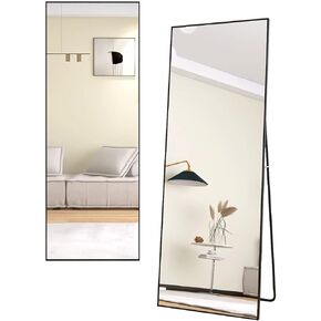 Z ZemXHhui Full Length Mirror 59"x16", Black Wall Mounting Full Body Mirror, Wall-Mounted Mirror Floor Mirror for Bedrroom, Living Room, Bathroom in Saudi Arabia