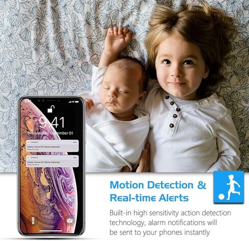 كاميرا مراقبة Syeh كاميرا WiFi للحيوانات الأليفة كاميرا IP لاسلكية داخلية 1536P كاملة BlackP in Kuwait