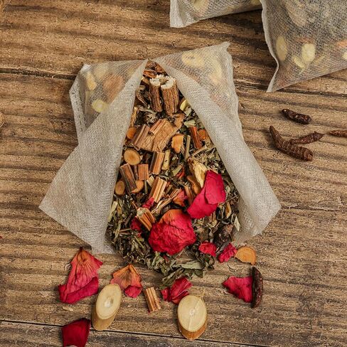 30pcs Mugwort Herb Body Detox Foot Soaks, Lymphatic Drainage Ginger Pedicure Foot Soak,Herbal Care Foot Bath Bag Spa Remove Dampness and Cold Relieve Stress 足浴泡脚药包 in Saudi Arabia