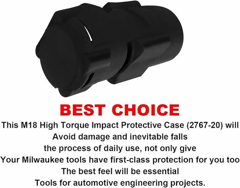49-16-2767 حذاء مفتاح ربط عالي عزم الدوران لميلووكي M18 فيول 1/2 وحذاء ميلووكي الواقي 2767-20 و2863-20، أسود in Kuwait