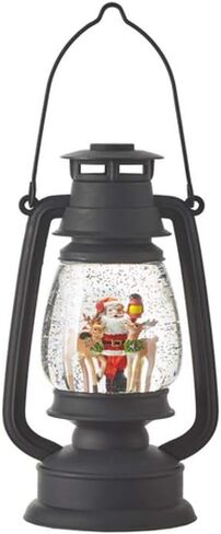 RAZ Imports 2021 Holiday Water Lanterns 10" Santa with Deer Lighted Water Lantern in Saudi Arabia