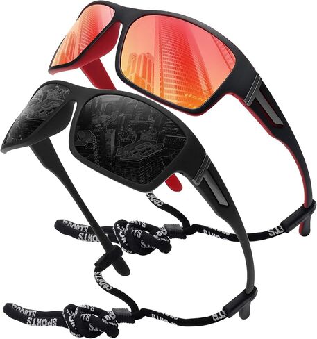 STORYCOAST Polarized Sports Sunglasses for Men Women Unbreakable Frame Cycling Fishing Driving in Saudi Arabia