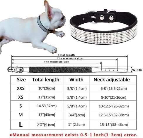 Pink Rhinestone Dog Collar XS, 2-Pack Bling Cat Collar Soft Suede Glitter Diamond Jewelry Crystal Girl Puppy Collar with Bow for XXS XS Small Medium Female Dogs & Kitten (XSmall) in Kuwait