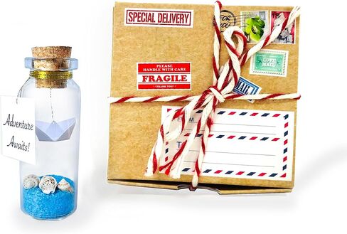 Kseniya Revta Tiny Magical Message in a Bottle Gift Idea - Classy Inspirational Gifts for Him and Her - Unique Presents for Women and Men (Black Graduate Cap - You Did It, Gift Bottle) in Kuwait