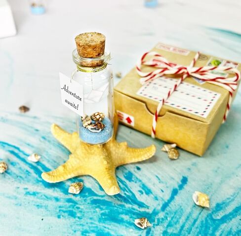 Kseniya Revta Tiny Magical Message in a Bottle Gift Idea - Classy Inspirational Gifts for Him and Her - Unique Presents for Women and Men (Black Graduate Cap - You Did It, Gift Bottle) in Kuwait