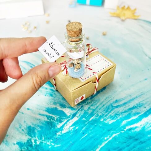 Kseniya Revta Tiny Magical Message in a Bottle Gift Idea - Classy Inspirational Gifts for Him and Her - Unique Presents for Women and Men (Black Graduate Cap - You Did It, Gift Bottle) in Kuwait