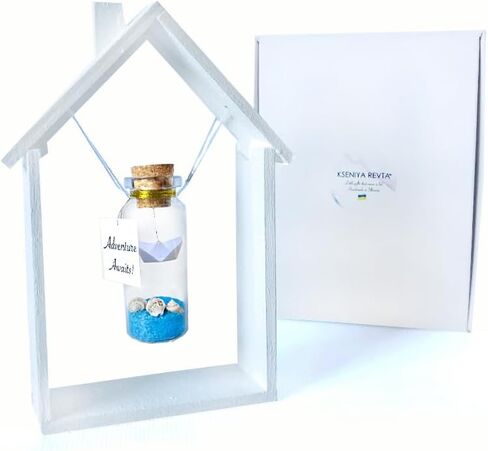 Kseniya Revta Tiny Magical Message in a Bottle Gift Idea - Classy Inspirational Gifts for Him and Her - Unique Presents for Women and Men (Black Graduate Cap - You Did It, Gift Bottle) in Kuwait