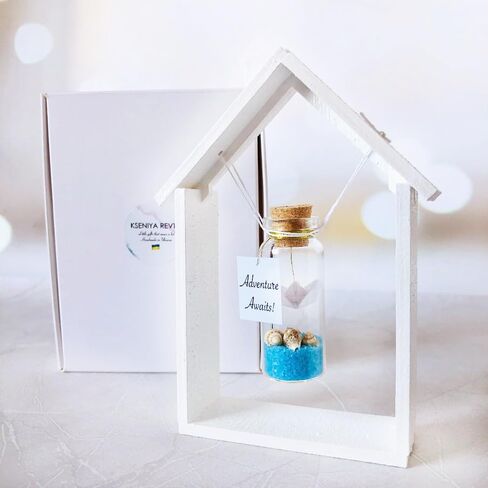 Kseniya Revta Tiny Magical Message in a Bottle Gift Idea - Classy Inspirational Gifts for Him and Her - Unique Presents for Women and Men (Black Graduate Cap - You Did It, Gift Bottle) in Kuwait
