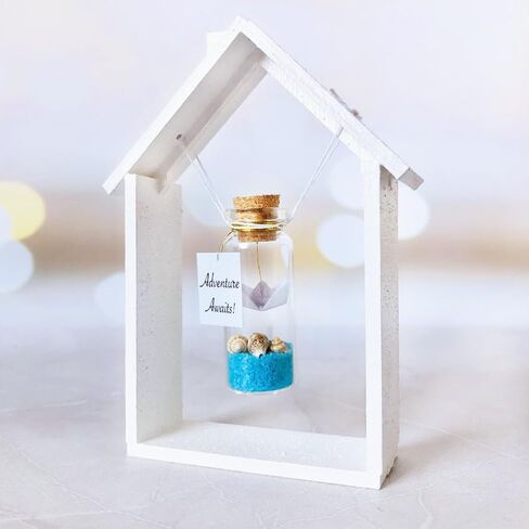 Kseniya Revta Tiny Magical Message in a Bottle Gift Idea - Classy Inspirational Gifts for Him and Her - Unique Presents for Women and Men (Black Graduate Cap - You Did It, Gift Bottle) in Kuwait