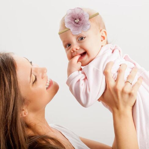 انزوني 12 قطعة من عصابات الرأس المصنوعة من النايلون بتصميم زهرة الاورجانزا واكسسوارات للشعر للبنات حديثي الولادة والرضع والاطفال الصغار in Kuwait