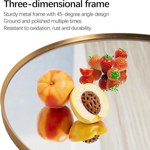 مرآة Niccy بيضاوية كاملة الطول، مرآة أرضية مثبتة على الحائط مقاس 65x22 بوصة مع إطار معدني رائع، مرآة فضية مقاومة للكسر عالية الدقة لغرفة النوم وغرفة المعيشة، أسود in Kuwait