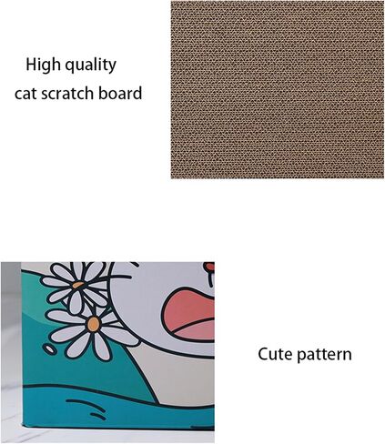 بيت القطط من الورق المقوى Pbed مع وسادة خدش، سرير للقطط، متجر كيتي برجر للقطط الداخلية/الخارجية، منزل لعب القطط وديكور المنزل، لعبة خدش القطط لعيد ميلاد القطط، مخبأ للأرنب والحيوانات الصغيرة in Kuwait