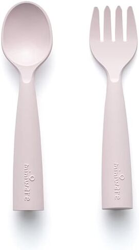 Miniware My First Cutlery Set with Training Spoon and Fork for Baby Toddler Kids – Promotes Self Feeding | Modern and Durable Design | Dishwasher Safe (Vanilla) in Kuwait